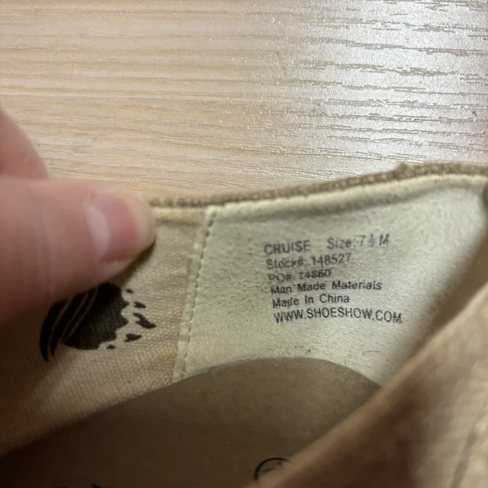 Aloha Island Wedges‎ Shoes Beige Women's Size 7 1/2 M